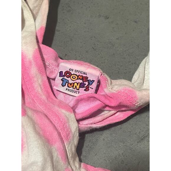 Looney Tunes, Lifeguard Tweety, Tie-Dye Tank Top, Pink-White, 1996, Official - Picture 4 of 5